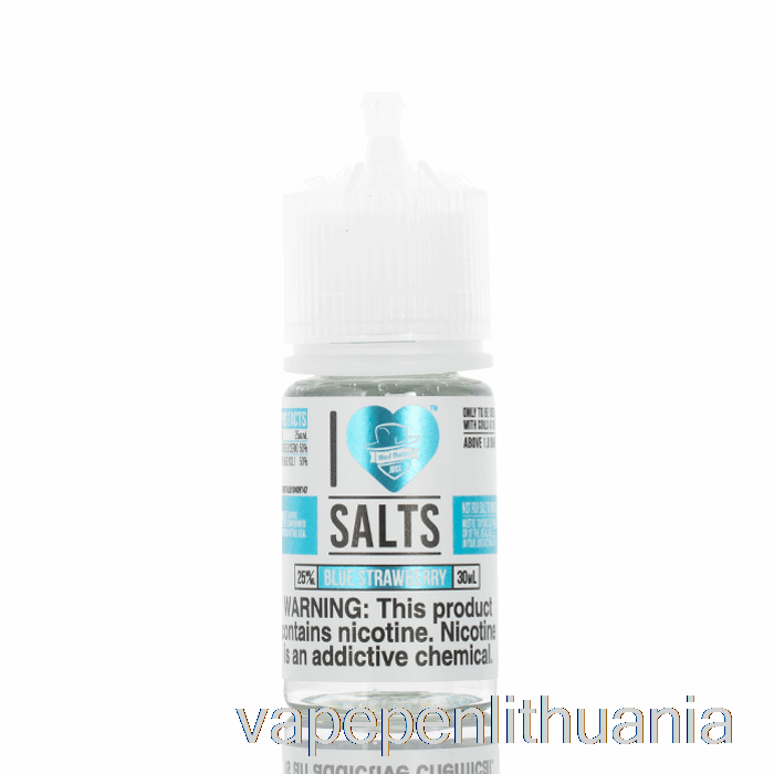 Mėlynos Braškės - Aš Myliu Druskas - 30 Ml 50 Mg Vape Skysčio